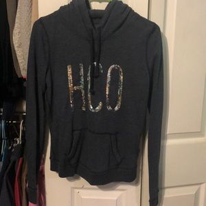 Navy blue Hollister hoodie